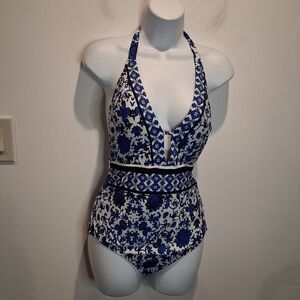 Nanette Lepore Size M St Etienne Goddess One Piece Maillot Swimsuit